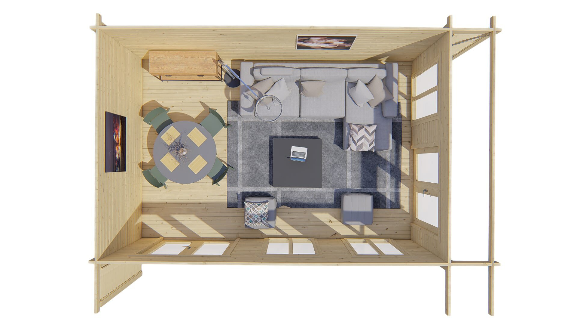 Blokhut  Hildegard bovenaanzicht