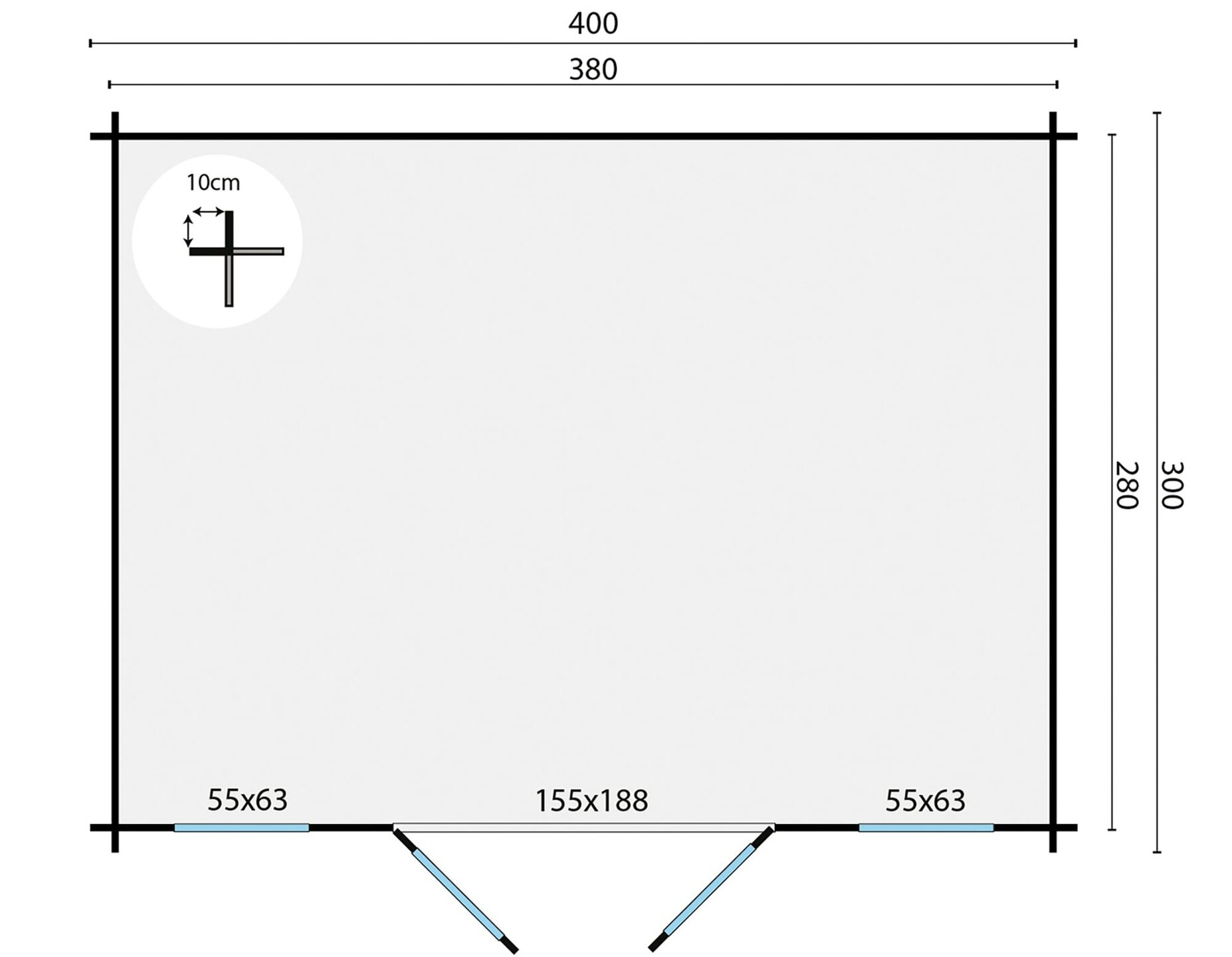 Blokhut Juha maatvoering