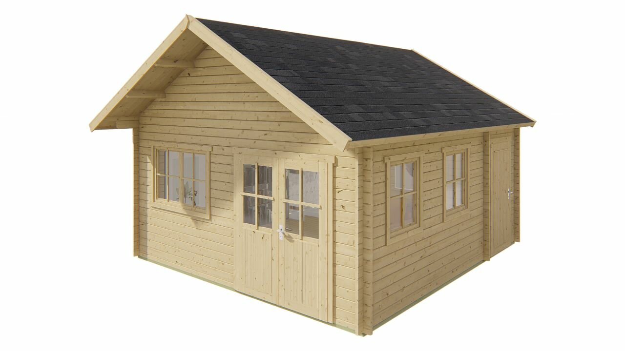 Blokhut Berlin vooraanzicht