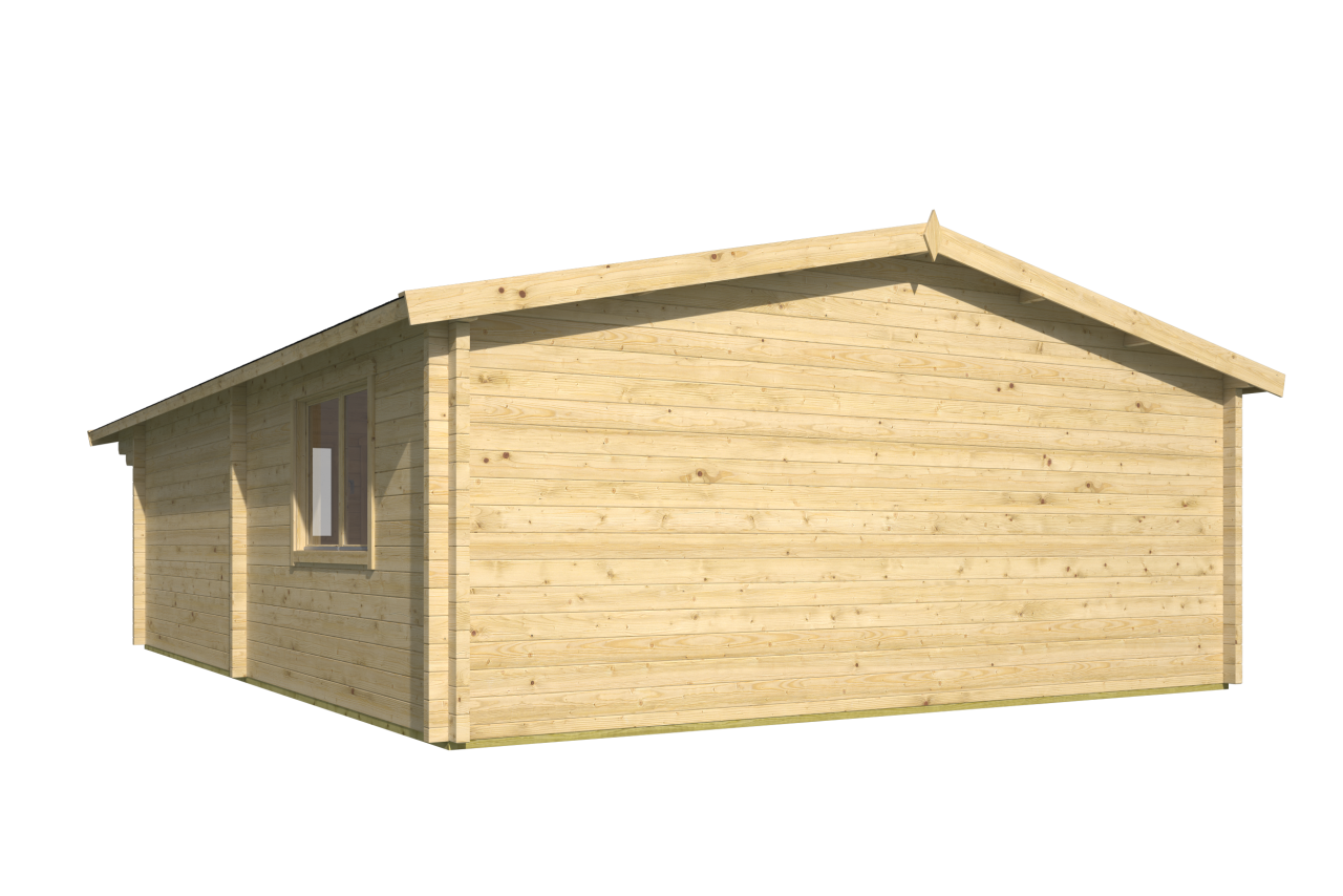 Blokhut Ballyragget achteraanzicht