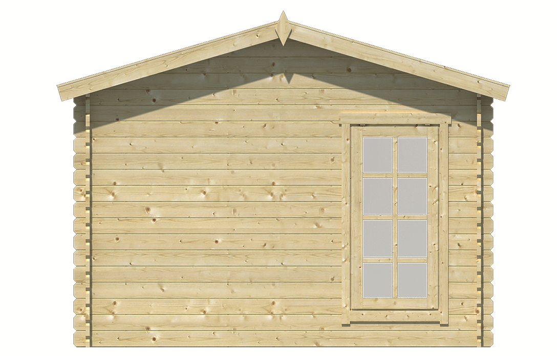 Blokhut Arne zijaanzicht