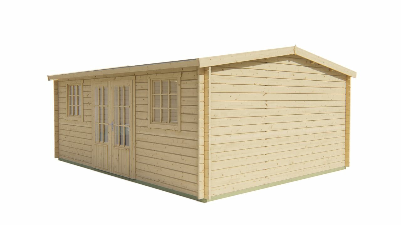 Blokhut Dianne rechtervooraanzicht