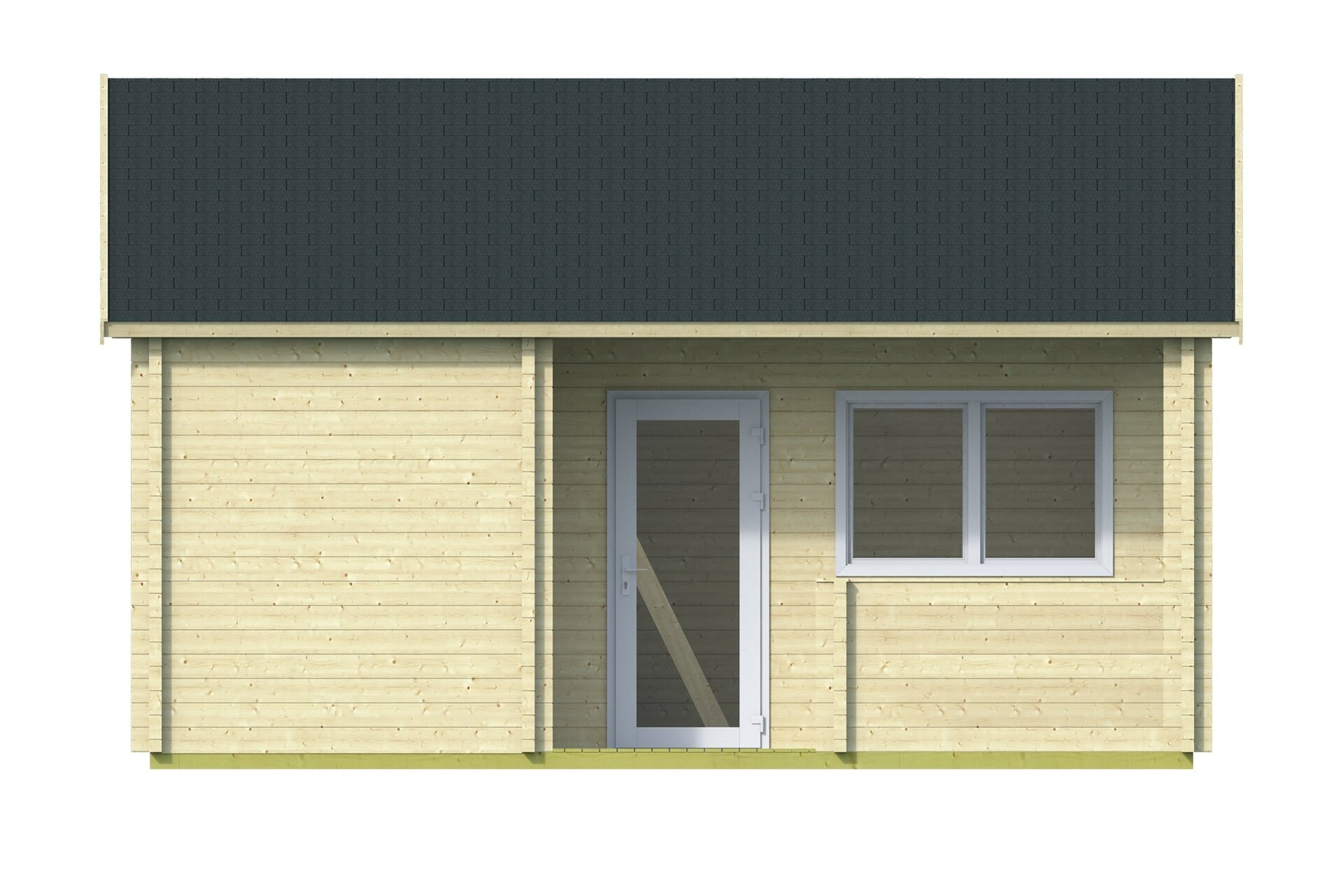 Blokhut Edelweiss vooraanzicht