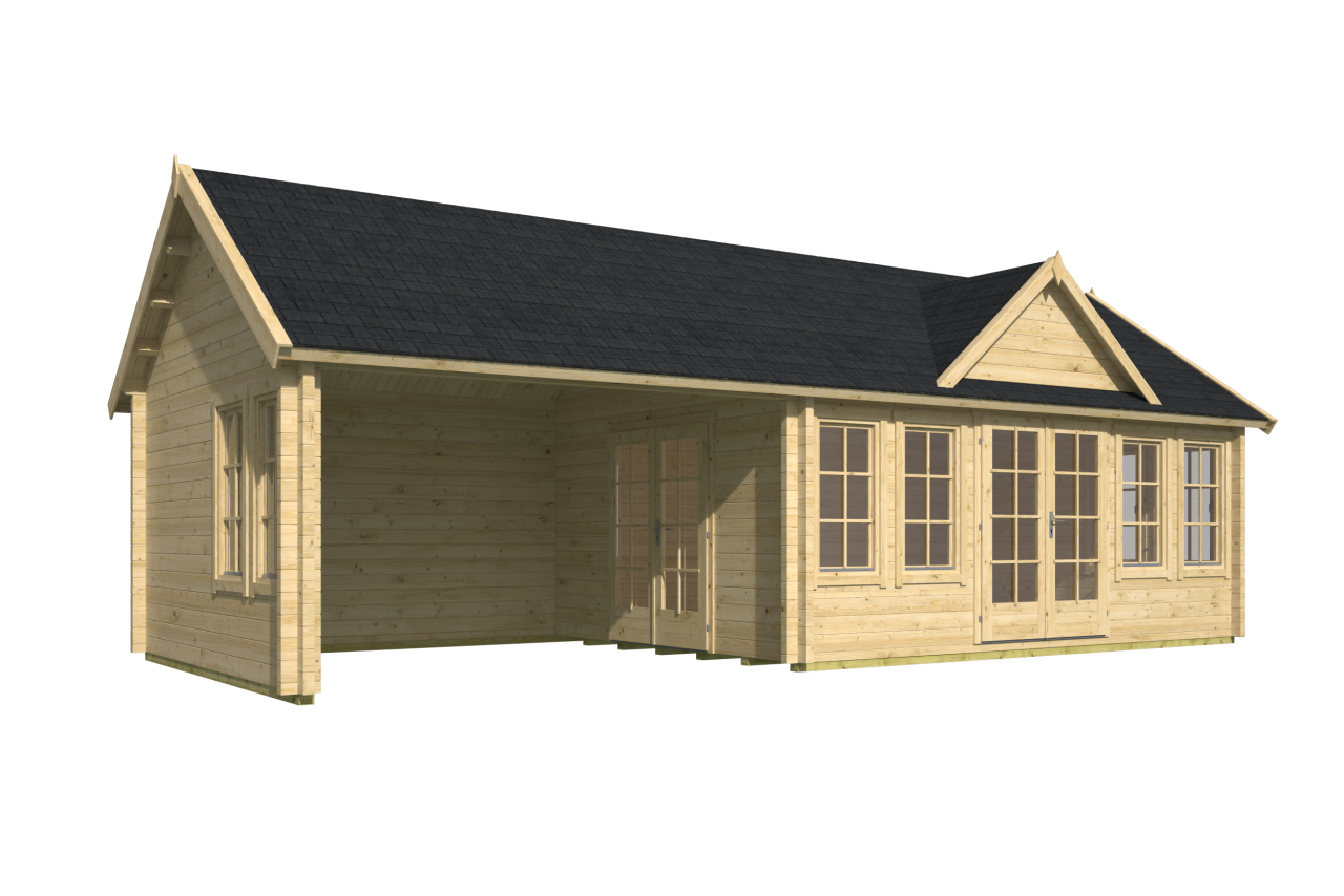 Blokhut Big Ben vooraanzicht