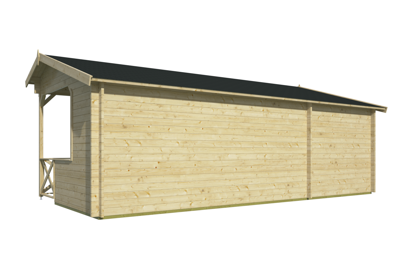 Blokhut Kukka achteraanzicht