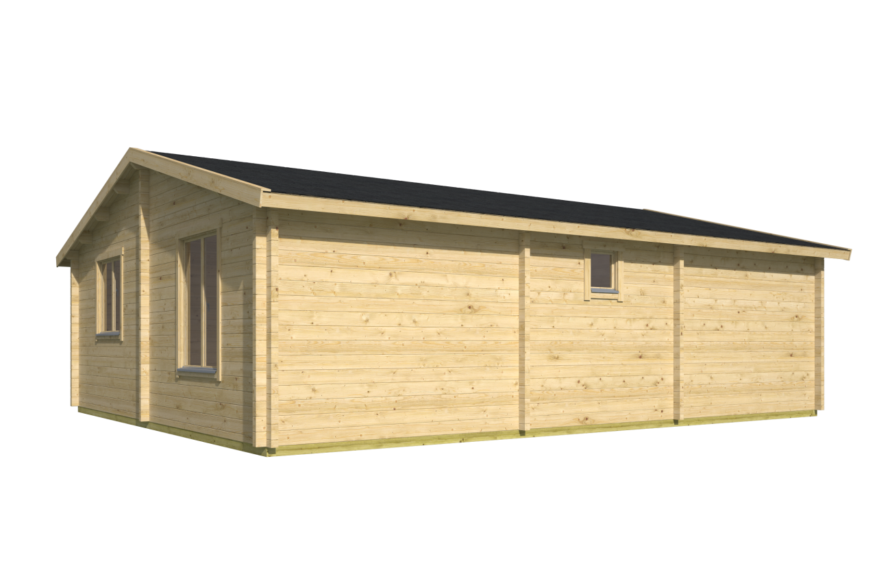 Blokhut Mullingar achteraanzicht