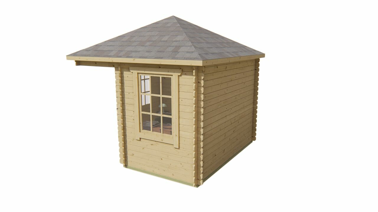 Blokhut Asmund rechterzijaanzicht