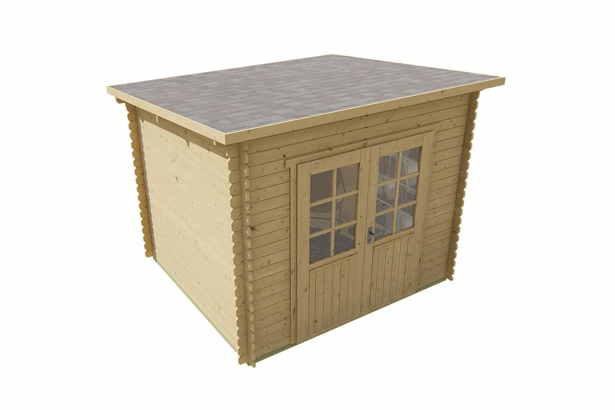 Blokhut Mila vooraanzicht