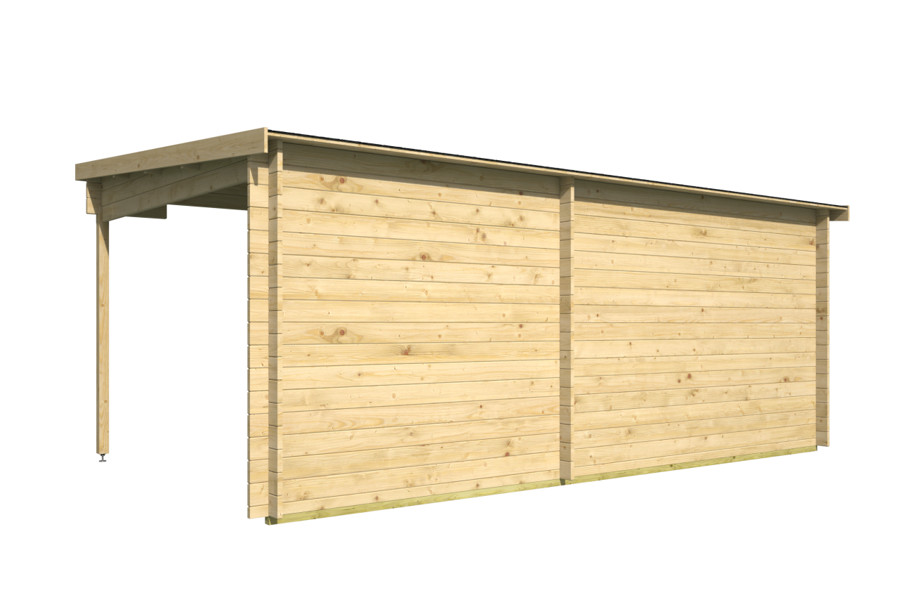 Blokhut Dora achteraanzicht