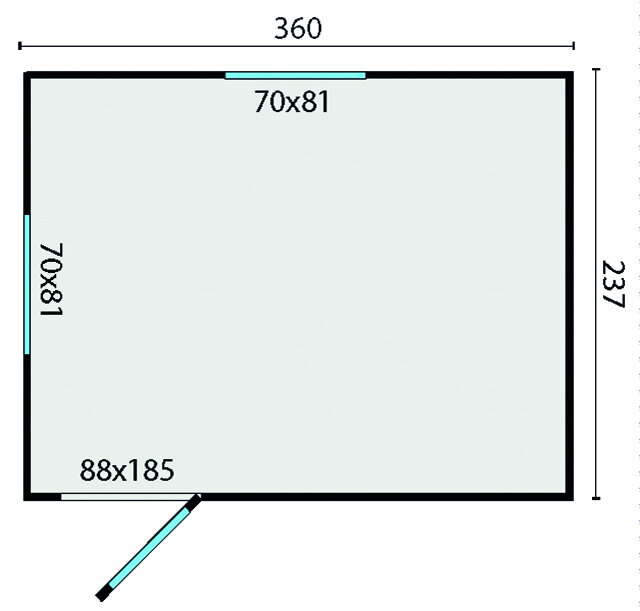 Zirkuswagen 360 x 240 cm - Pipowagen Joey