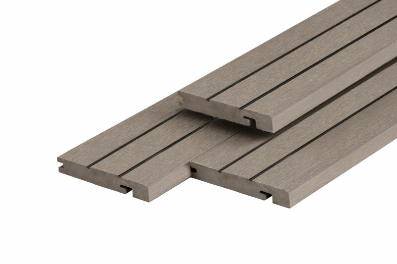 PuraDock composiet eindprofiel light grey 2,2 x 14,6 x 290 cm