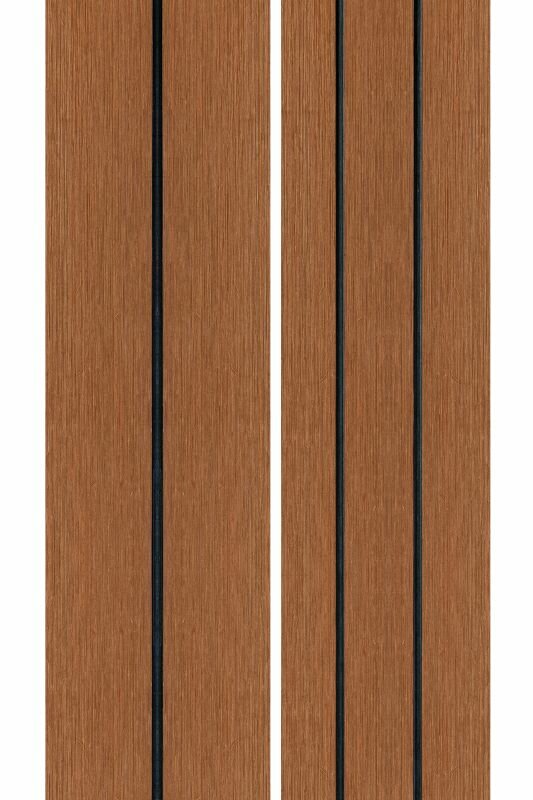 PuraDock massieve composiet vlonderplank teak 2,2 x 14,6 x 390 cm