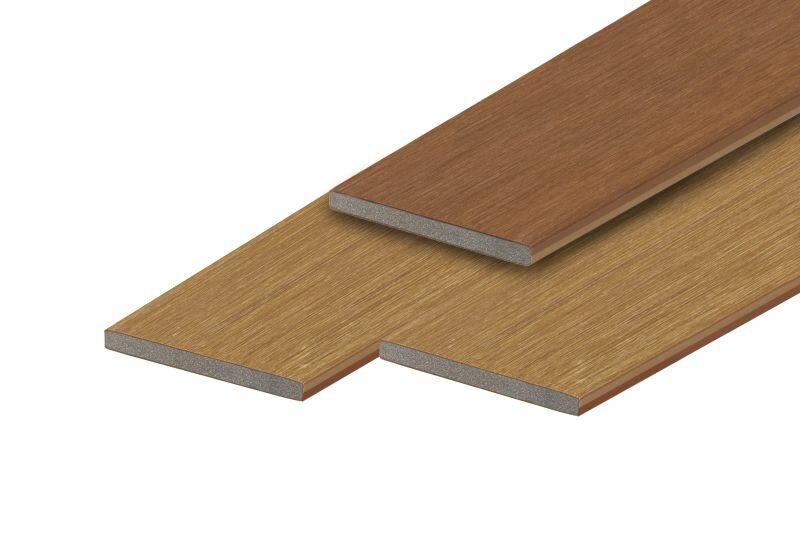 PuraTerra composiet kantplank teak bi-color 1,2 x 15,0 x 300 cm