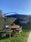 Schwimmender Sonnenschirm IBIZA 300 x 300 cm blau
