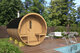 Barrelsauna Thermowood 220x350 - Saunabarrel 350cm Tuindeco