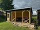 Blockhaus Selma 578 x 350 x 279 cm - Mit Seitendach