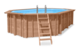 Luxe houten zwembad Cas Abou 814 x 460 x 138 cm
