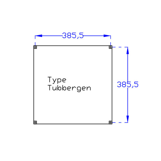 DHZ Plat Zadeldak Tubbergen zwart
