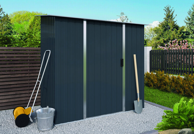 Gartenschrank aus Metall Titan &ndash; 194 x 114 x 191 cm