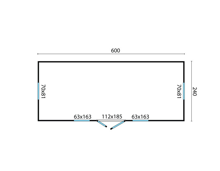 Zirkuswagen aus unbehandelter Fichte 600 x 237 x 326 cm mit Veranda - Zirkuswagen Johnny
