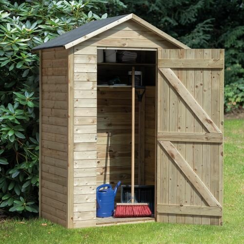 Tuinkast Drenthe 130 x 80 x 180/214cm incl. dakleer