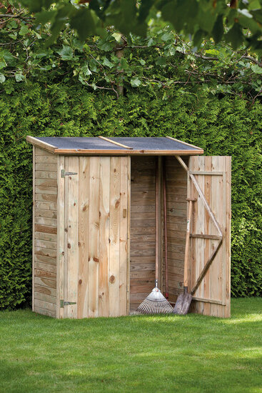Gartenhaus Bayern Druckimpr&auml;gniert inkl. Dachpappe 150 x 70 x 173/185 cm