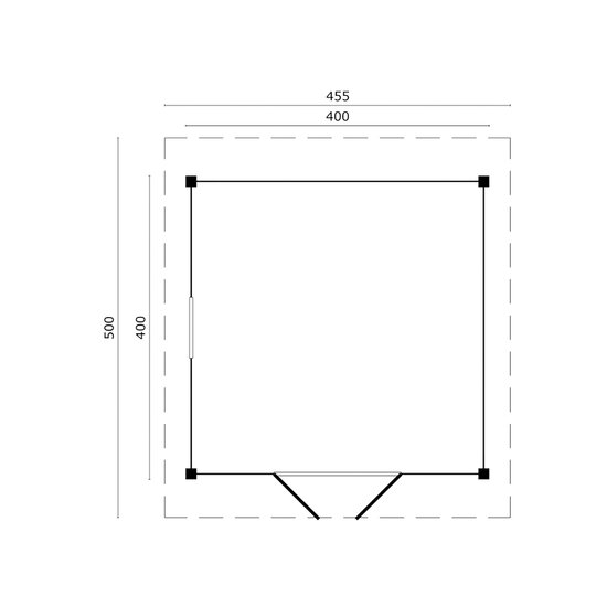 DIY Flachdach Satteldach Tubbergen schwarz