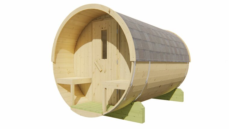Saunabarrel vurenhout &Oslash;205 x 300 cm