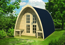 Camping Pod Single 240 x 400 cm &ndash; Ferienchalet / Gartenhaus / B&uuml;ro