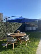 Schwimmender Sonnenschirm IBIZA 300 x 300 cm blau