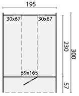 Saunafass &Oslash;205 x 300 cm