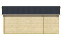 Blockhaus Selma 578 x 350 x 279 cm - Mit Seitendach