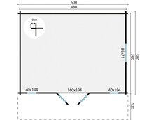Blokhut Gustav 500 x 380 