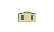 Blockhaus Slane 1400 x 490 x 287 cm &ndash; Fertighaus aus Holz &ndash; Luxus-Gartenhaus
