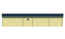 Blockhaus Slane 1400 x 490 x 287 cm &ndash; Fertighaus aus Holz &ndash; Luxus-Gartenhaus