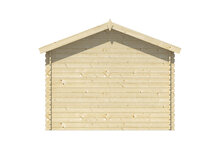 Blokhut Albacete 300 x 300 x 236 cm + Luifel 70 cm - Luxe Tuinhuis