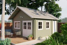 Blockhaus Berlin 490 x 530 cm (44 mm)