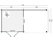 Blokhut Brenda 525 x 275