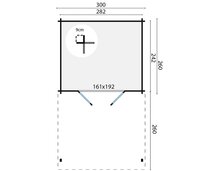 Blokhut Georg 300 x 260