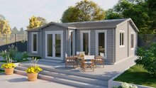 Blockhaus Mullingar 850 x 790 x 317 cm Wandst&auml;rke 70 mm
