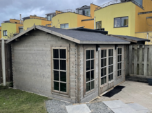 Blockhaus Arne 450 x 350 x 264 cm Wandst&auml;rke 28 mm - Gartenhaus