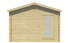 Blokhut Arne 450 x 350 x 264 cm Wanddikte 28 mm