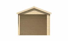  Gartenhaus Ove mit Vordach 590 x 300 x 276 cm - Wandstarke 28 mm