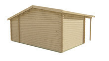 Gartenhaus Wolfgang 530 x 450 cm mit Vordach