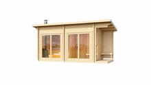 Sauna huis Tampere L | 40 mm | onbehandeld