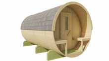 Barrelsauna vurenhout &Oslash;205 x 400 cm - Saunabarrel