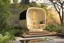 Sauna cube Rovaniemi &Oslash;219 x 280 cm - vurenhout  38mm 