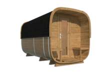 Sauna cube Rovaniemi &Oslash;219 x 390 cm - thermowood 42mm 