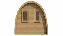 Sauna POD Tolva &Oslash;230 x 400 cm - thermowood 42mm 