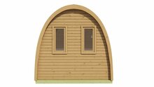 Sauna POD Tolva &Oslash;230 x 480 cm - thermowood 42mm 
